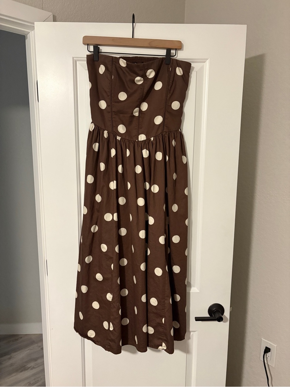A&F Bra-Free Dipped Waist Midi Dress **sold out online
